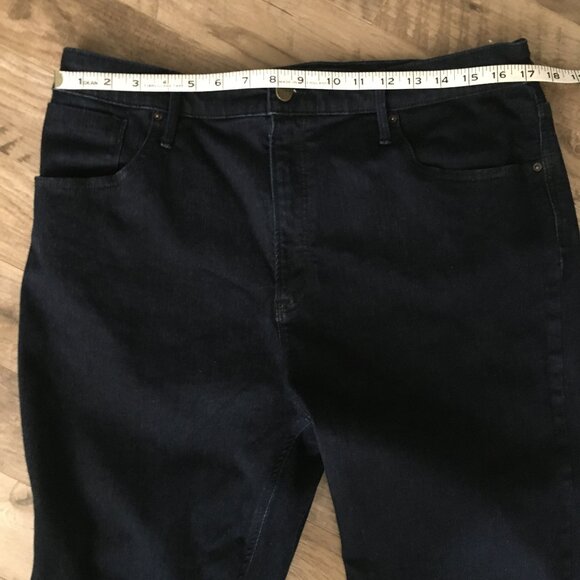 R Jeans Dark Bluish Black Curvy Super High Rise Denim Jeans 34 Tall - Picture 6 of 10